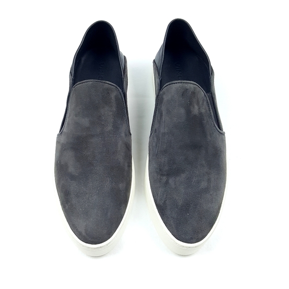 Vince Women's Garvey Suede Leather Slip-On Sneaker - Picture 3 of 7